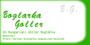 boglarka goller business card